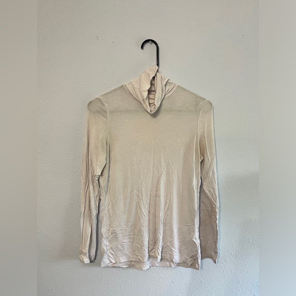 Thin White Turtleneck